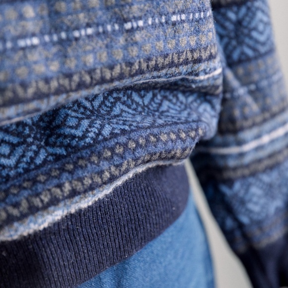 Hawick Knitwear 100% Scotish Lambswool Crewneck Sweater Blue Size Large - Picture 2 of 11